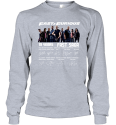 Fast and Furious 19 years Fast Saga signature Long Sleeve T-Shirt - kambletee