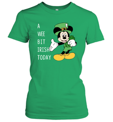 Mickey's Mouse A Wee Bit Irish Today Women's T-Shirt - kambletee