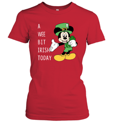 Mickey's Mouse A Wee Bit Irish Today Women's T-Shirt - kambletee