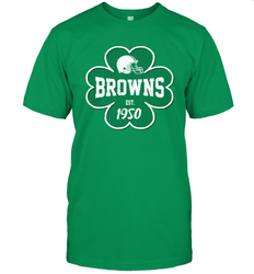 Patrick's Day Shamrock For Cleveland Browns Fans Men's T-Shirt - kambletee