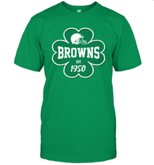 Patrick's Day Shamrock For Cleveland Browns Fans Men's T-Shirt - kambletee