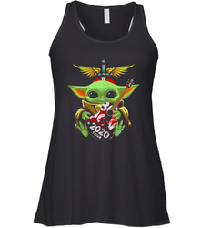 Baby Yoda hug Bon Jovi 2020 Tour Star Wars Racerback Tank - kambletee