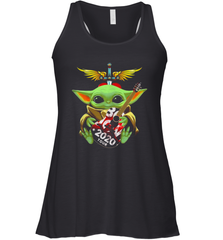 Baby Yoda hug Bon Jovi 2020 Tour Star Wars Racerback Tank - kambletee