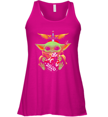 Baby Yoda hug Bon Jovi 2020 Tour Star Wars Racerback Tank - kambletee