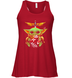 Baby Yoda hug Bon Jovi 2020 Tour Star Wars Racerback Tank - kambletee