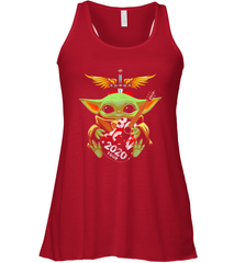 Baby Yoda hug Bon Jovi 2020 Tour Star Wars Racerback Tank - kambletee