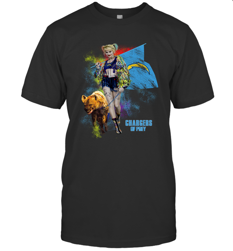 Harley Quinn Los Angeles Chargers Of Prey Men's T-Shirt - kambletee