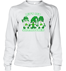Gnomes let's get shamrocked St. Patrick's day Long Sleeve T-Shirt - kambletee