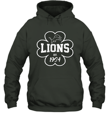 Patrick's Day Shamrock For Detroit Lions Fans Hoodie - kambletee