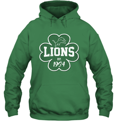 Patrick's Day Shamrock For Detroit Lions Fans Hoodie - kambletee