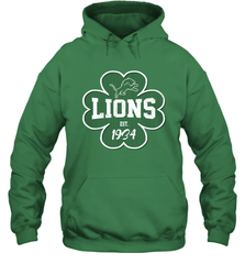 Patrick's Day Shamrock For Detroit Lions Fans Hoodie - kambletee