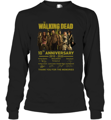 The Walking Dead 10th anniversary 2010 2020 Long Sleeve T-Shirt - kambletee