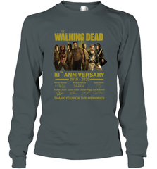 The Walking Dead 10th anniversary 2010 2020 Long Sleeve T-Shirt - kambletee