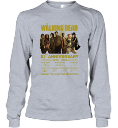 The Walking Dead 10th anniversary 2010 2020 Long Sleeve T-Shirt - kambletee