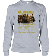 The Walking Dead 10th anniversary 2010 2020 Long Sleeve T-Shirt - kambletee