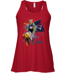 Harley Quinn New England Patriots Of Prey Racerback Tank - kambletee