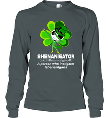 Jack Skellington Shenanigator Patricks Day Long Sleeve T-Shirt - kambletee