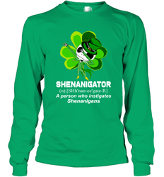 Jack Skellington Shenanigator Patricks Day Long Sleeve T-Shirt - kambletee
