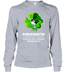 Jack Skellington Shenanigator Patricks Day Long Sleeve T-Shirt - kambletee
