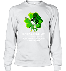 Jack Skellington Shenanigator Patricks Day Long Sleeve T-Shirt - kambletee