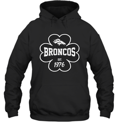 Patrick's Day Shamrock For Denver Broncos Fans Hoodie - kambletee
