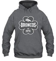 Patrick's Day Shamrock For Denver Broncos Fans Hoodie - kambletee