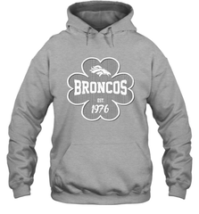 Patrick's Day Shamrock For Denver Broncos Fans Hoodie - kambletee
