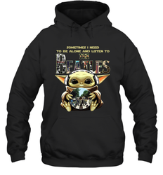 Baby Yoda I Need To Be Alone And Listen To The Beatles Hoodie - kambletee