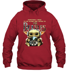 Baby Yoda I Need To Be Alone And Listen To The Beatles Hoodie - kambletee