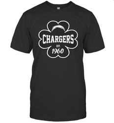 Patrick's Day Shamrock For Los Angeles Chargers Fans Men's T-Shirt - kambletee