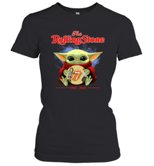 Star Wars Baby Yoda hug The Rolling Stones band 1962 2020 Women's T-Shirt - kambletee