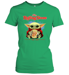 Star Wars Baby Yoda hug The Rolling Stones band 1962 2020 Women's T-Shirt - kambletee