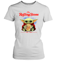 Star Wars Baby Yoda hug The Rolling Stones band 1962 2020 Women's T-Shirt - kambletee