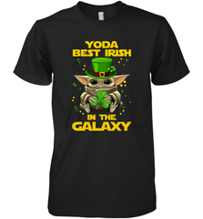 Baby Yoda Best Irish In The Galaxy Premium Men's T-Shirt - kambletee