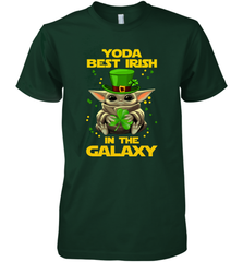 Baby Yoda Best Irish In The Galaxy Premium Men's T-Shirt - kambletee