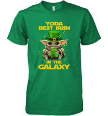 Baby Yoda Best Irish In The Galaxy Premium Men's T-Shirt - kambletee