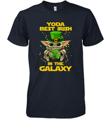 Baby Yoda Best Irish In The Galaxy Premium Men's T-Shirt - kambletee