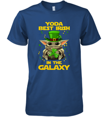 Baby Yoda Best Irish In The Galaxy Premium Men's T-Shirt - kambletee