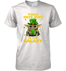 Baby Yoda Best Irish In The Galaxy Premium Men's T-Shirt - kambletee
