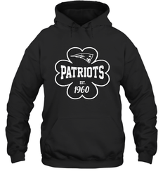 Patrick's Day Shamrock For New England Patriots Fans Hoodie - kambletee