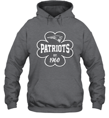 Patrick's Day Shamrock For New England Patriots Fans Hoodie - kambletee