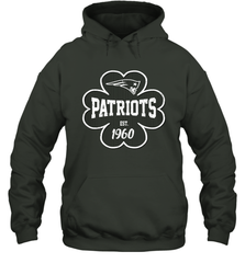 Patrick's Day Shamrock For New England Patriots Fans Hoodie - kambletee