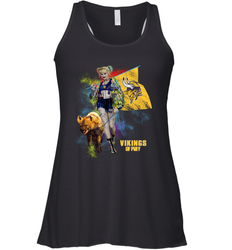 Harley Quinn Minnesota Vikings Of Prey Racerback Tank - kambletee