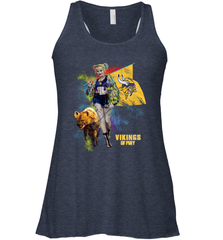 Harley Quinn Minnesota Vikings Of Prey Racerback Tank - kambletee
