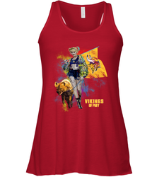 Harley Quinn Minnesota Vikings Of Prey Racerback Tank - kambletee