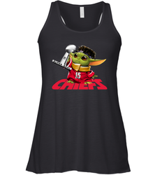 Kansas City Chiefs Baby Yoda Patrick Mahomes Racerback Tank - kambletee
