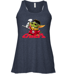 Kansas City Chiefs Baby Yoda Patrick Mahomes Racerback Tank - kambletee