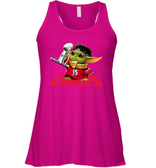Kansas City Chiefs Baby Yoda Patrick Mahomes Racerback Tank - kambletee