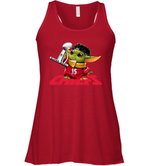 Kansas City Chiefs Baby Yoda Patrick Mahomes Racerback Tank - kambletee
