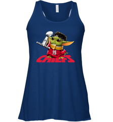 Kansas City Chiefs Baby Yoda Patrick Mahomes Racerback Tank - kambletee